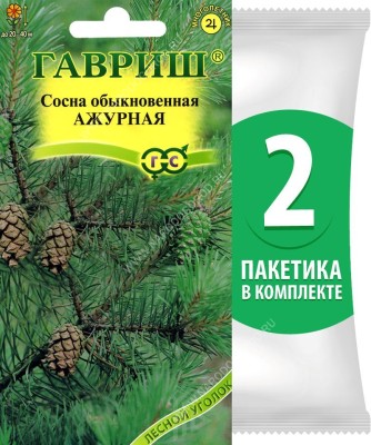 Семена Сосна обыкновенная Ажурная, 2 пакетика по 0,2г/25шт