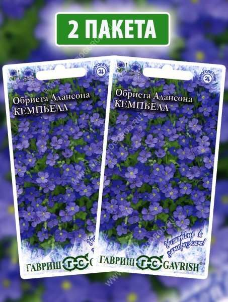 Семена Обриета Кемпбелл, 2 пакетика по 0,05г