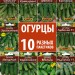 Набор семян овощей Огурцы пчелоопыляемые, 10 пакетиков