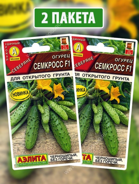 Семена Огурец Семкросс F1, 2 пакетика по 10шт